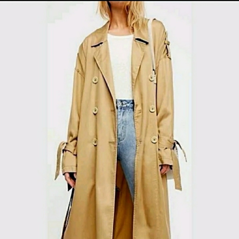 New Free People Trench Coat